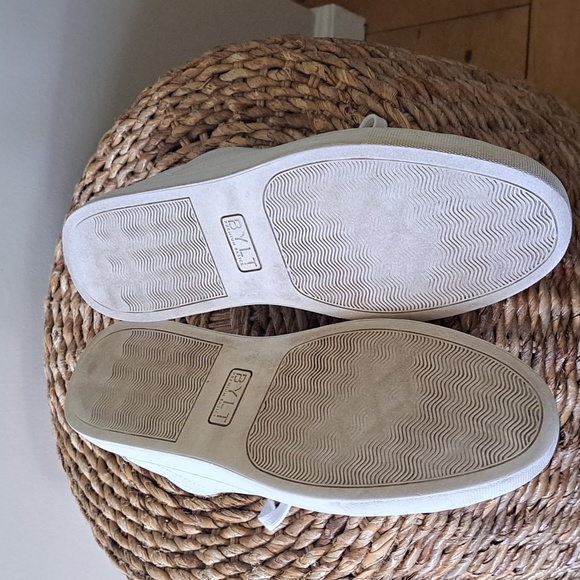 BYLT Mens Everyday White Leather Casual/Fashion/Athleisure Sneakers S-9.5 - Picture 7 of 9